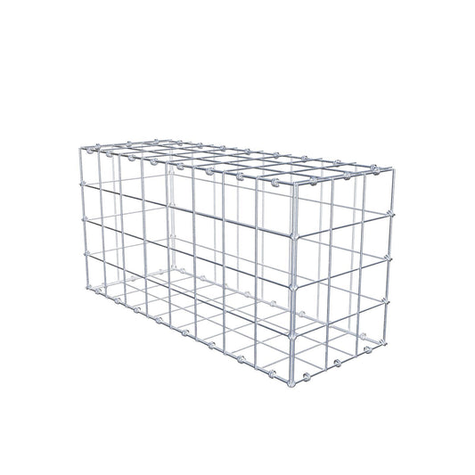 Gabion 80 cm x 40 cm x 30 cm (L x H x D), mesh size 10 x 10 cm, spiral ring