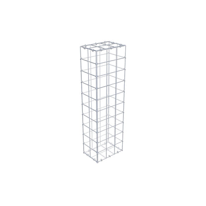 Gabbione 100 cm x 20 cm x 30 cm (L x H x P), maglia 10 cm x 10 cm, anello a C