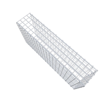 Gavión complementario de tipo 2 100 cm x 50 cm x 20 cm (largo x alto x fondo), malla 5 cm x 5 cm, anillo en C