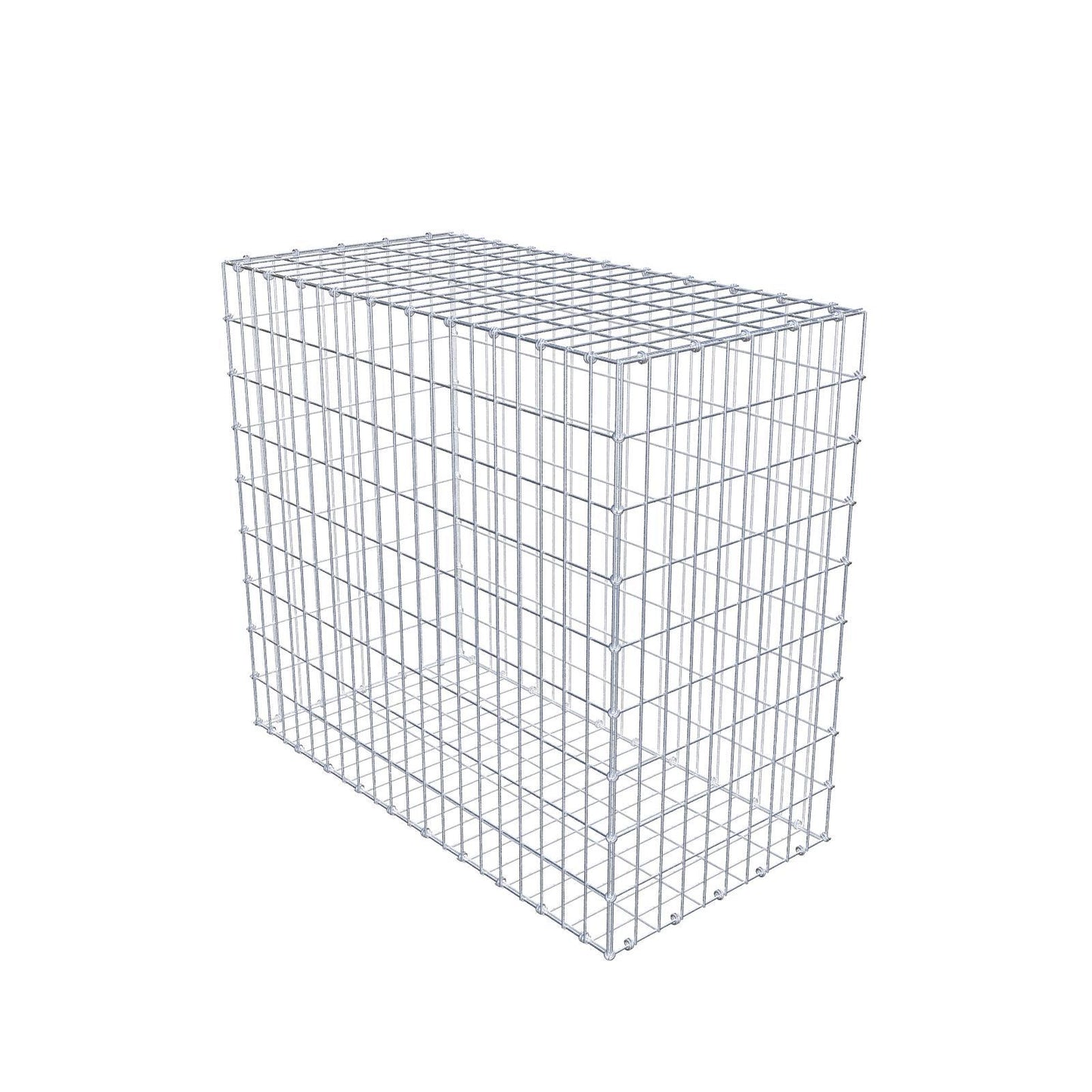 Gabione 100 cm x 90 cm x 50 cm (L x H x T), Maschenweite 5 x 10 cm, Spiralring