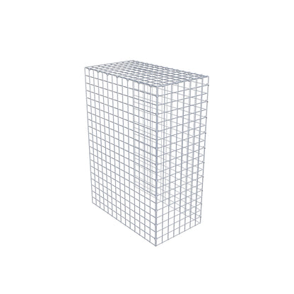 Monteret gabion type 4 100 cm x 70 cm x 40 cm (L x H x D), maskestørrelse 5 cm x 5 cm, C-ring