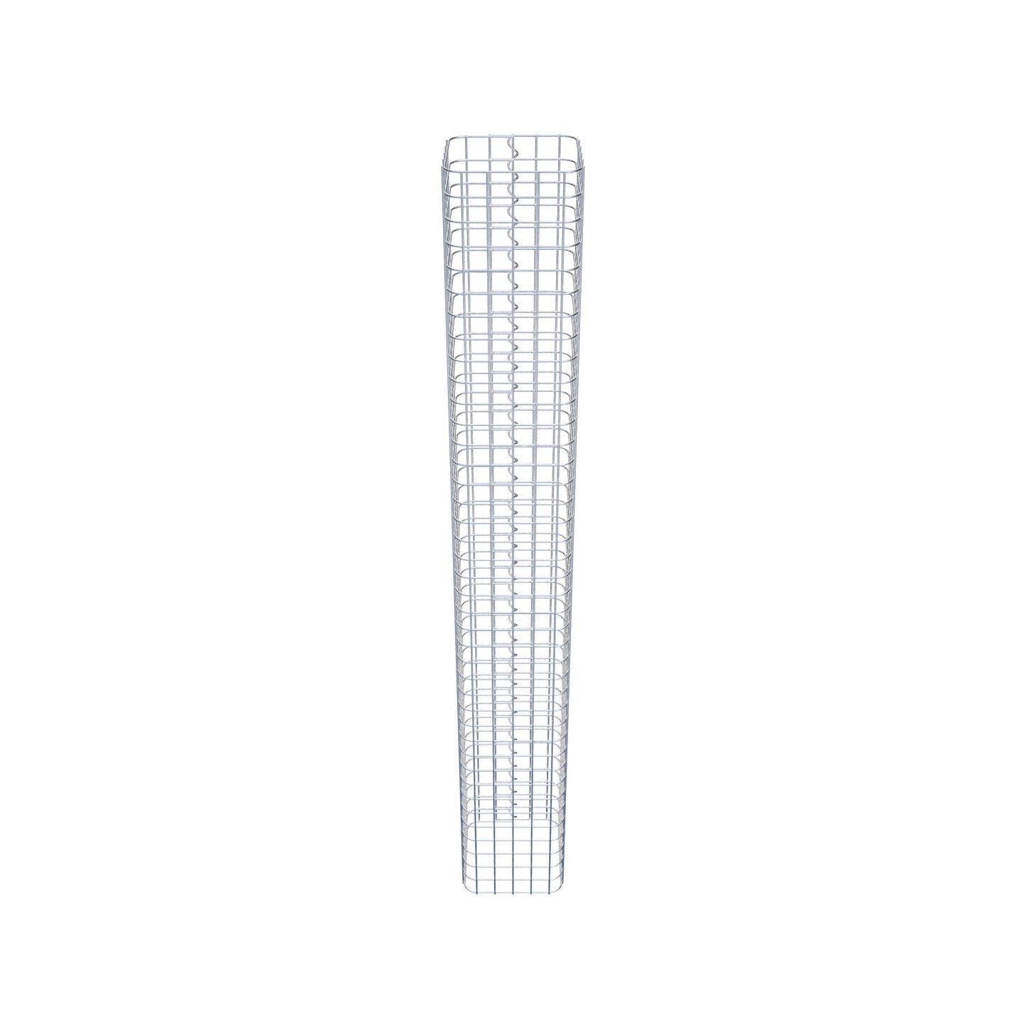 Gabionensäule eckig 27 cm x 27 cm, 200 cm Höhe, MW 5 cm x 5 cm