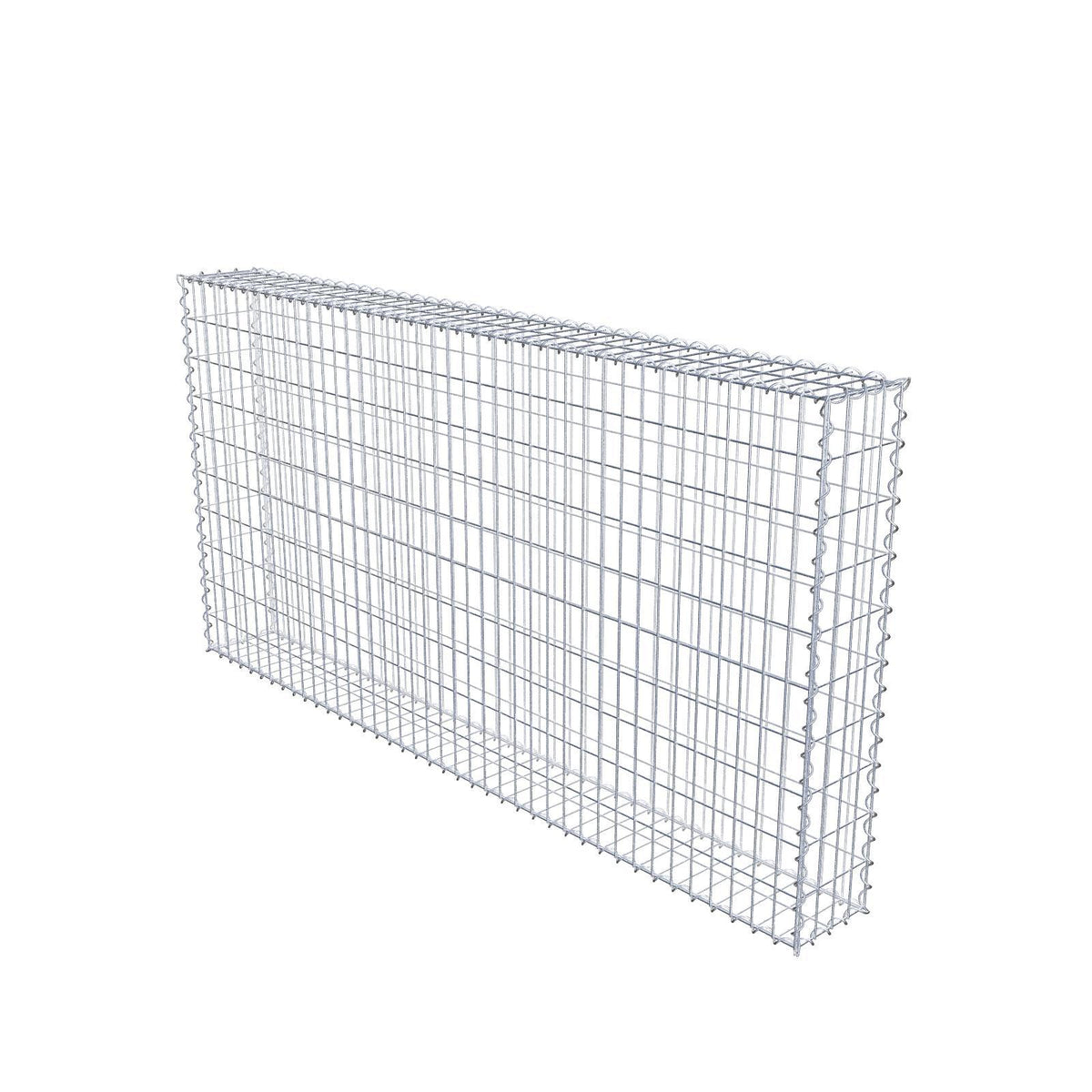 Gabion 200 cm x 100 cm x 20 cm (L x H x D), maskestørrelse 5 cm x 10 cm, spiral
