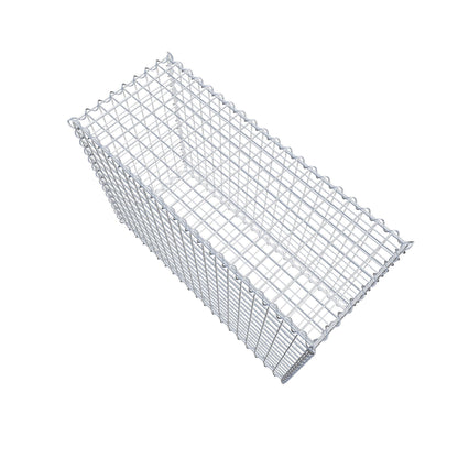 Gabbione 100 cm x 70 cm x 40 cm (L x H x P), maglia 5 cm x 5 cm, spirale