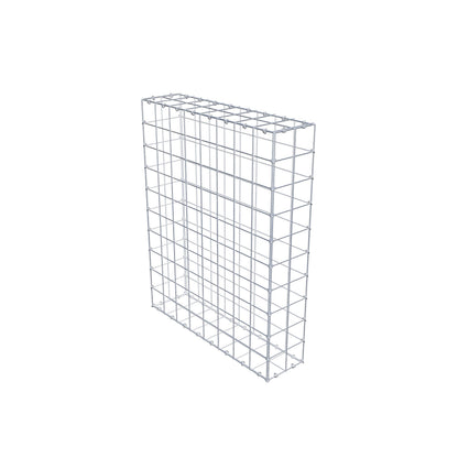 Gabbione 100 cm x 80 cm x 20 cm (L x H x P), maglia 10 cm x 10 cm, anello a C