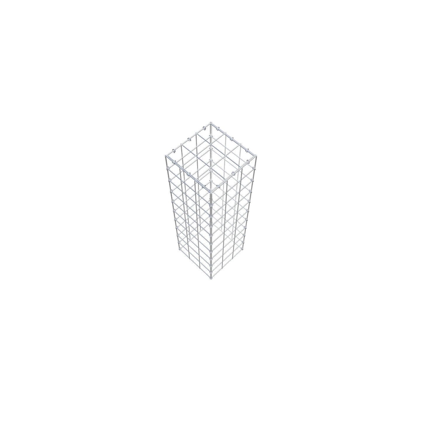 Monteret gabion type 3 100 cm x 30 cm x 30 cm (L x H x D), maskestørrelse 10 cm x 10 cm, C-ring