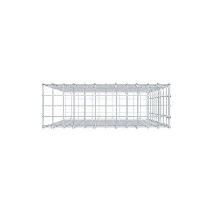 Opzetpaal type 2 100 cm x 60 cm x 20 cm, maaswijdte 5 cm x 10 cm, C-ring