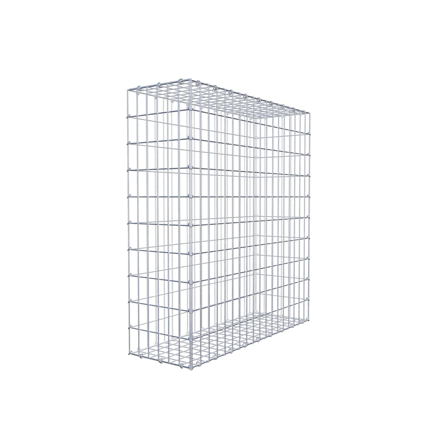 Gavión 100 cm x 90 cm x 30 cm (L x A x P), luz de malla 5 cm x 10 cm, anillo en C