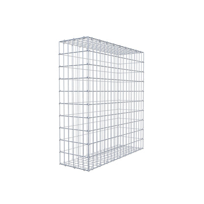 Gavión 100 cm x 90 cm x 30 cm (L x A x P), luz de malla 5 cm x 10 cm, anillo en C