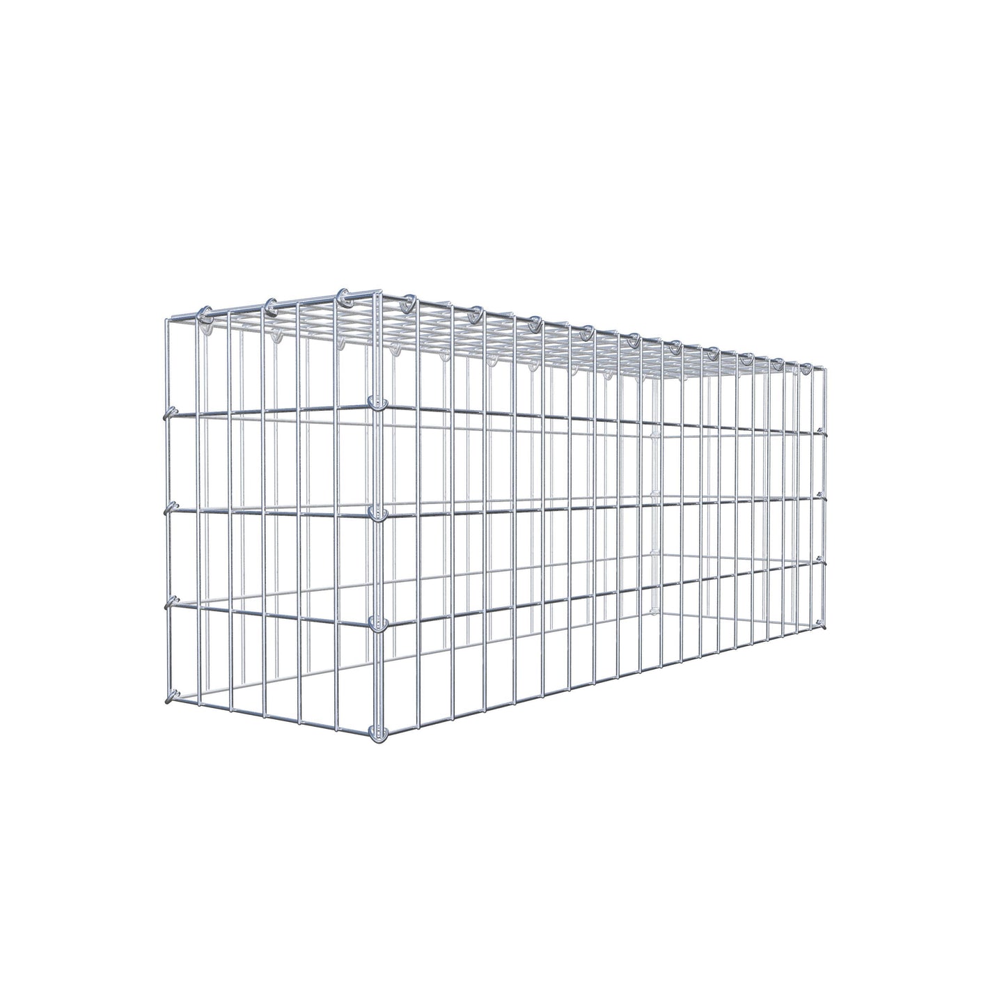 Anbaugabione Typ 3 100 cm x 40 cm x 30 cm (L x H x T), Maschenweite 5 cm x 10 cm, C-Ring