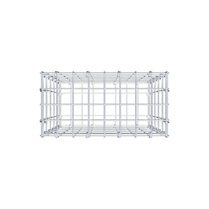 Schanskorf 50 cm x 40 cm x 20 cm (L x H x D), maaswijdte 5 cm x 10 cm, C-ring