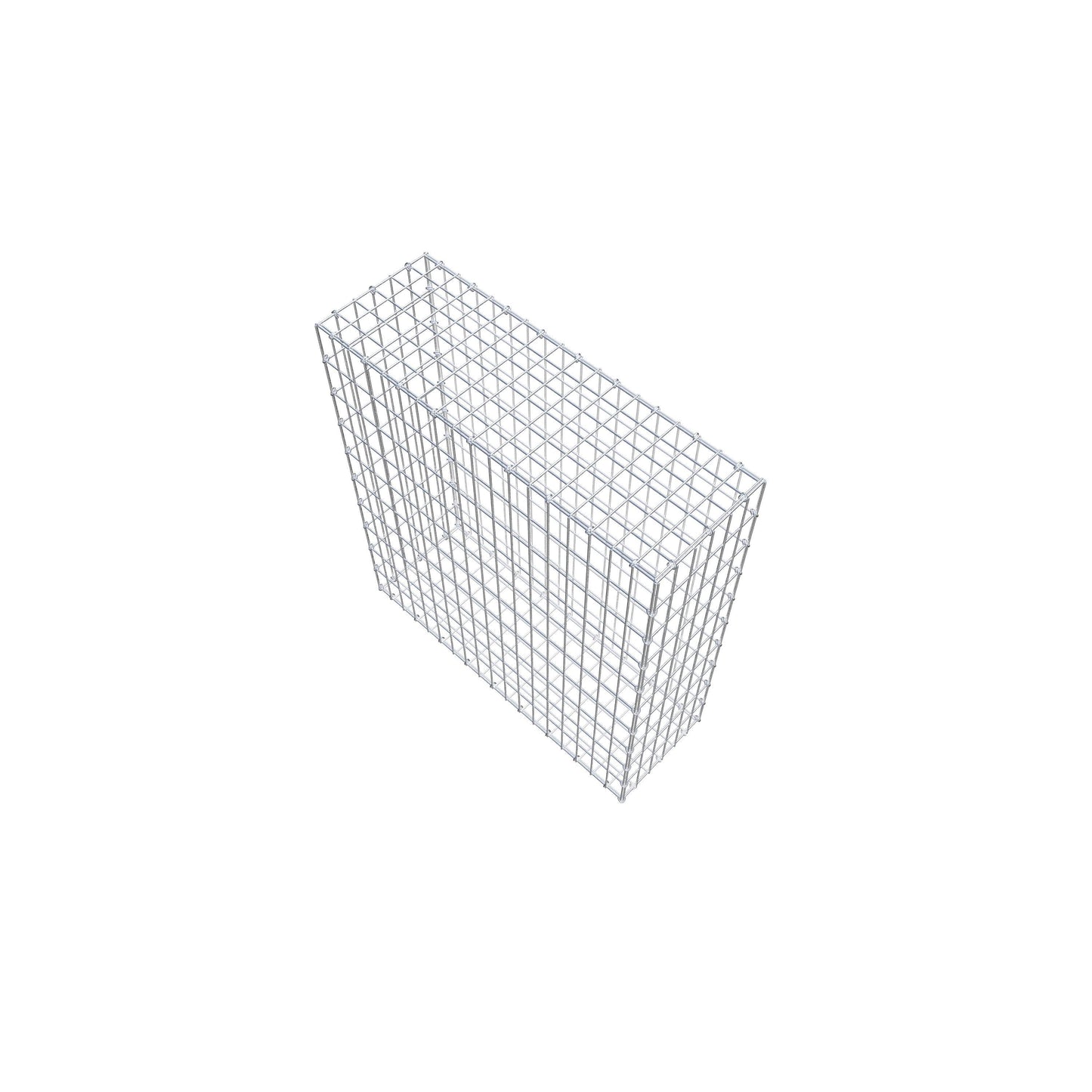 Gavión 100 cm x 90 cm x 30 cm (L x A x P), luz de malla 5 cm x 10 cm, anillo en C