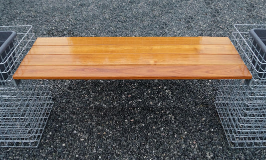 Support de banc long TEAK 115 cm