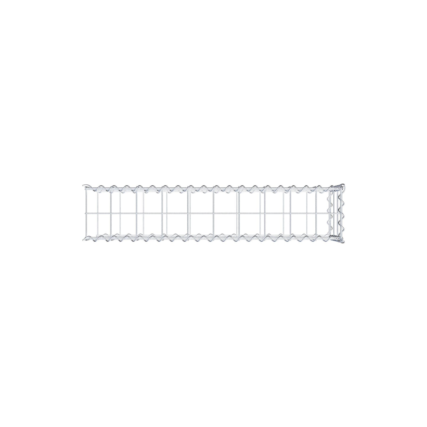 Grown-on gabion type 2 100 cm x 30 cm x 20 cm (L x H x D), mesh size 10 cm x 10 cm, spiral