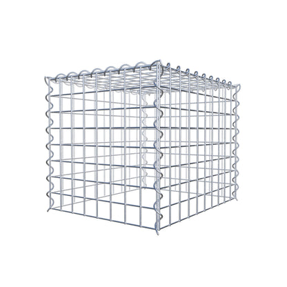 Gabbione aggiuntivo tipo 3 50 cm x 40 cm x 40 cm (L x H x P), dimensione maglia 5 cm x 5 cm, a spirale