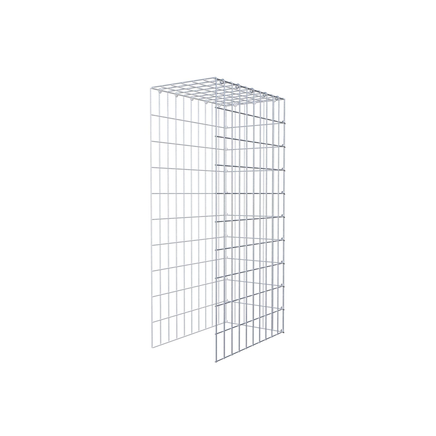 Fourche rapportée type 4 100 cm x 50 cm x 30 cm (L x H x P), mailles 5 cm x 10 cm, anneau C