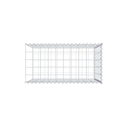 Opvokset gabion type 2 100 cm x 70 cm x 50 cm (L x H x D), maskestørrelse 10 cm x 10 cm, spiral