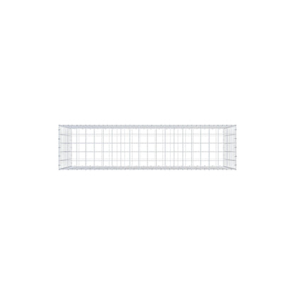 Gabione 200 cm x 100 cm x 50 cm (L x H x T), Maschenweite 10 cm x 10 cm, C-Ring