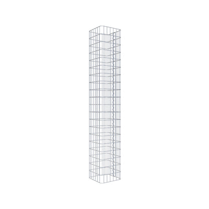 Gabionensäule eckig feuerverzinkt, 32 cm x 32 cm, 200 cm Höhe, MW 5 x 10 cm