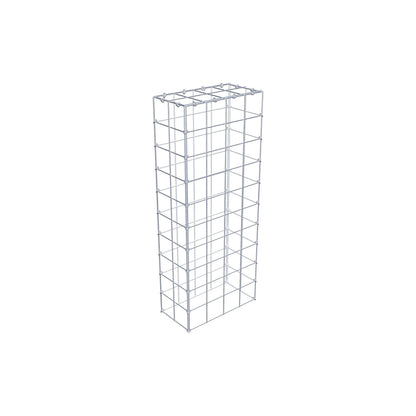 Gabbione aggiuntivo di tipo 3 100 cm x 20 cm x 40 cm (L x H x P), maglia 10 cm x 10 cm, anello a C