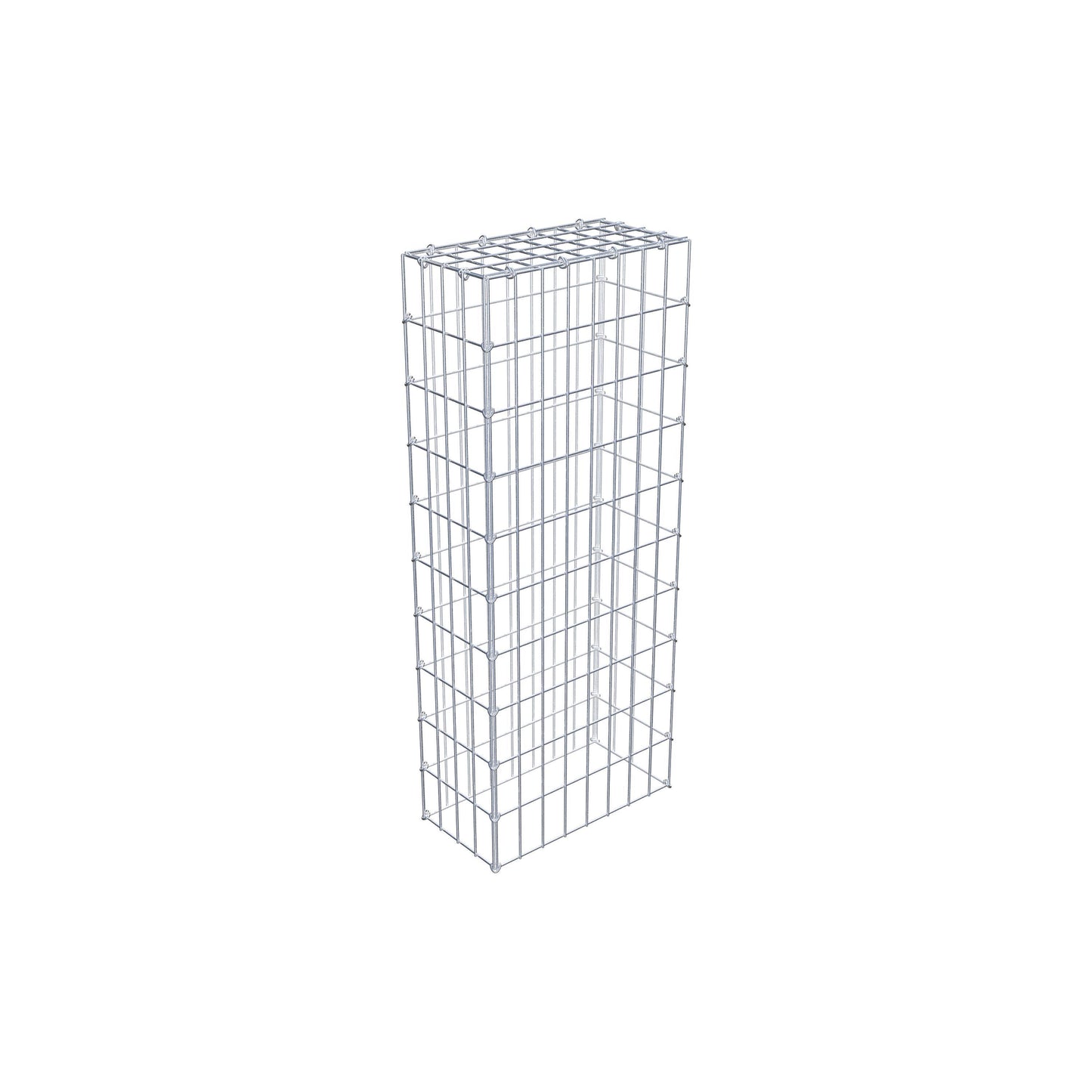 Gabbione aggiuntivo di tipo 3 100 cm x 20 cm x 40 cm (L x H x P), maglia 5 cm x 10 cm, anello a C