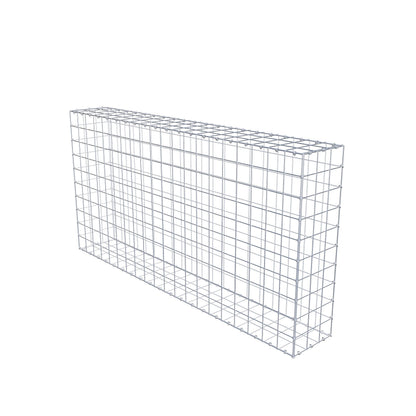 Gavión 200 cm x 100 cm x 30 cm (L x A x P), malla 10 cm x 10 cm, anillo en C
