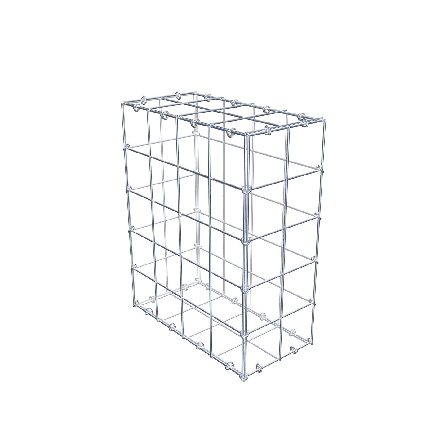 Gabione 50 cm x 40 cm x 20 cm (L x H x T), Maschenweite 10 cm x 10 cm, C-Ring