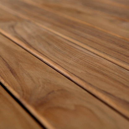 TEAK de madera para banco 4 piezas 115 x 9 x 2 cm