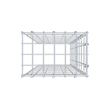 Gavión complementario de tipo 4 100 cm x 30 cm x 20 cm (L x A x P), malla 5 cm x 10 cm, anillo en C