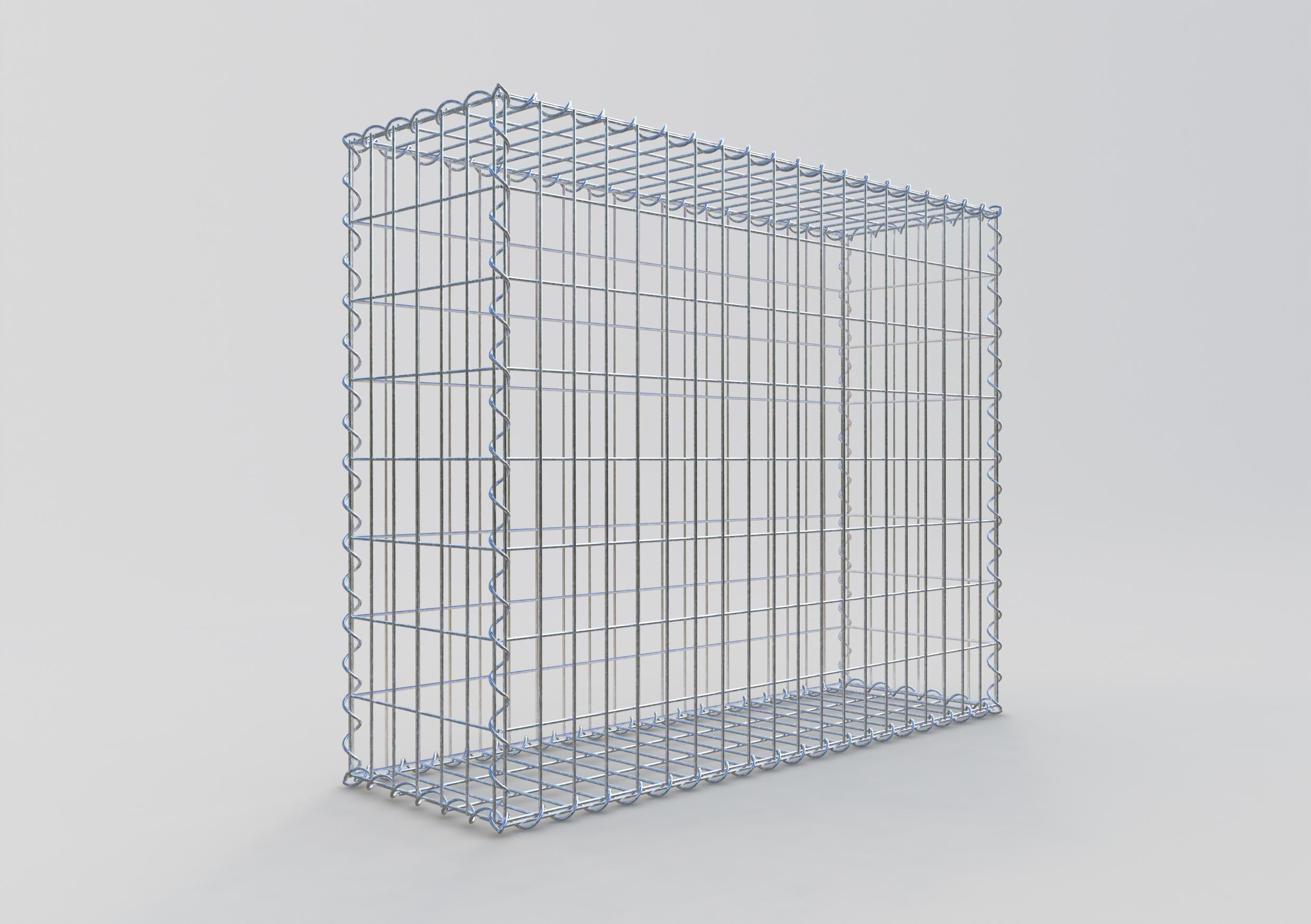 Set économique 2x gabions 100 cm x 80 cm x 30 cm (L x H x P), mailles 5 cm x 10 cm, spirale