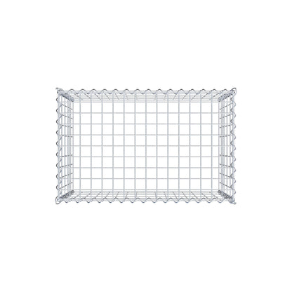 Anbaugabione Typ 3 80 cm x 50 cm x 50 cm (L x H x T), Maschenweite 5 cm x 10 cm, Spirale