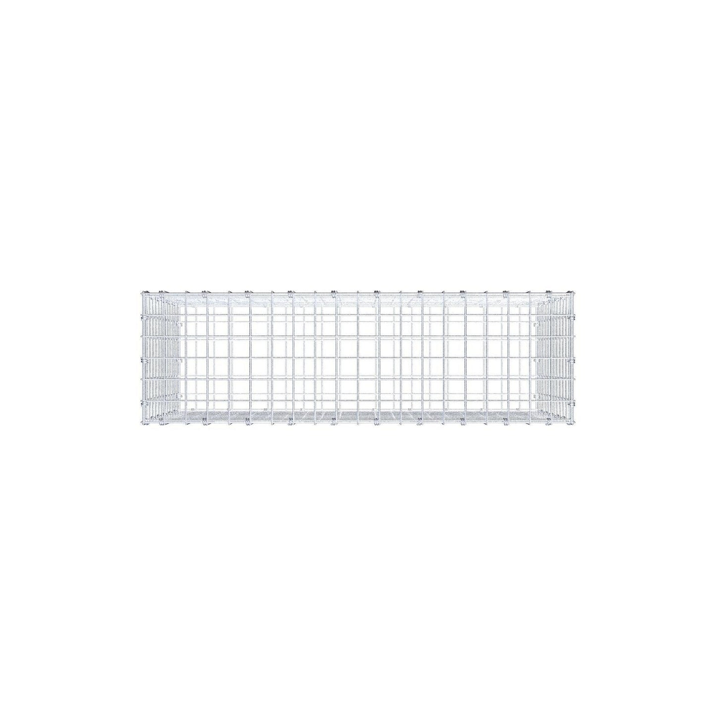 Gabbione 100 cm x 60 cm x 30 cm (L x H x P), maglia 5 x 5 cm, anello a spirale
