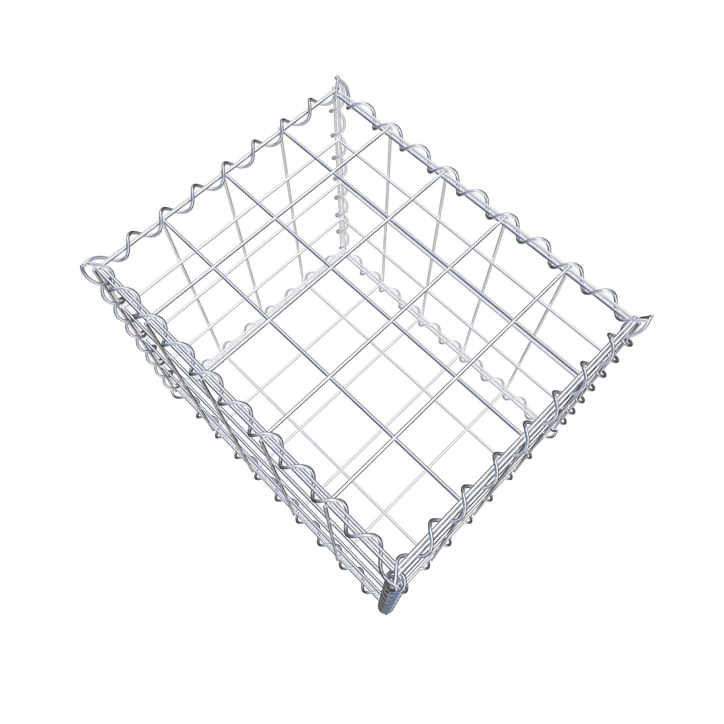 Gabione 50 cm x 40 cm x 40 cm (L x H x T), Maschenweite 10 cm x 10 cm, Spirale