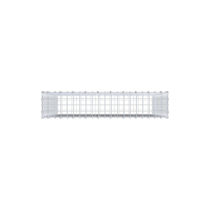 Gabion 100 cm x 100 cm x 20 cm (L x H x D), maskestørrelse 5 x 5 cm, spiralring