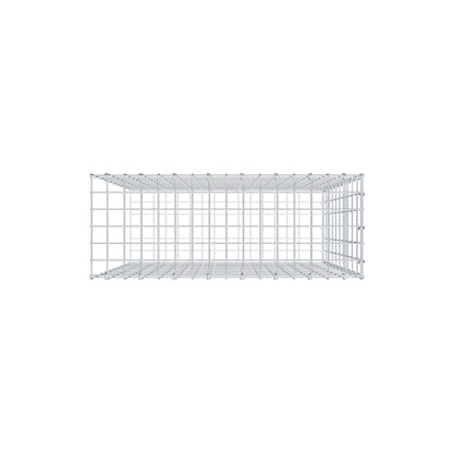 Monteret gabion type 2 100 cm x 80 cm x 30 cm, maskestørrelse 5 cm x 10 cm, C-ring