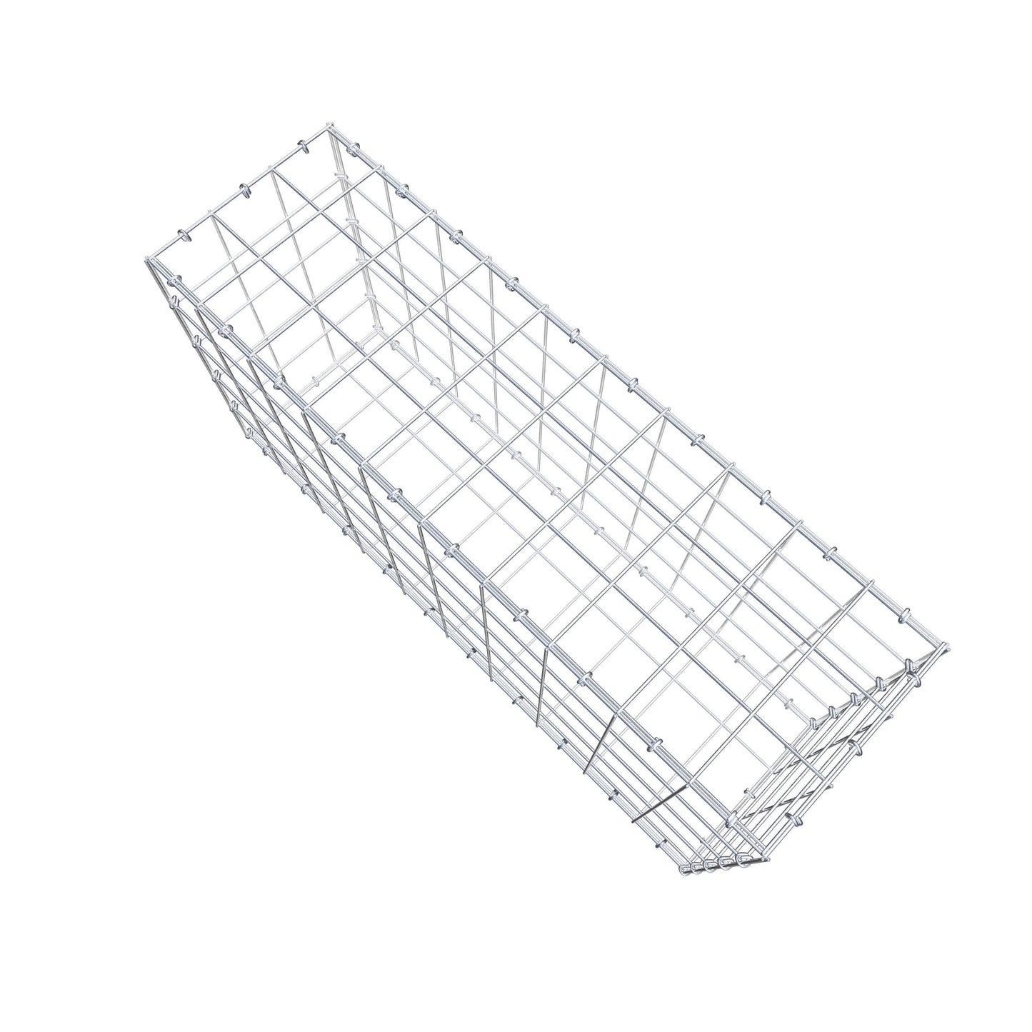 Gavión 100 cm x 50 cm x 30 cm (L x A x P), malla 10 cm x 10 cm, anillo en C