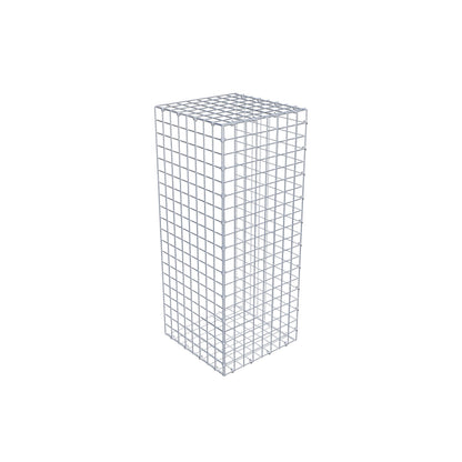 Gavión complementario de tipo 2 100 cm x 40 cm x 40 cm (largo x alto x fondo), malla 5 cm x 5 cm, anillo en C