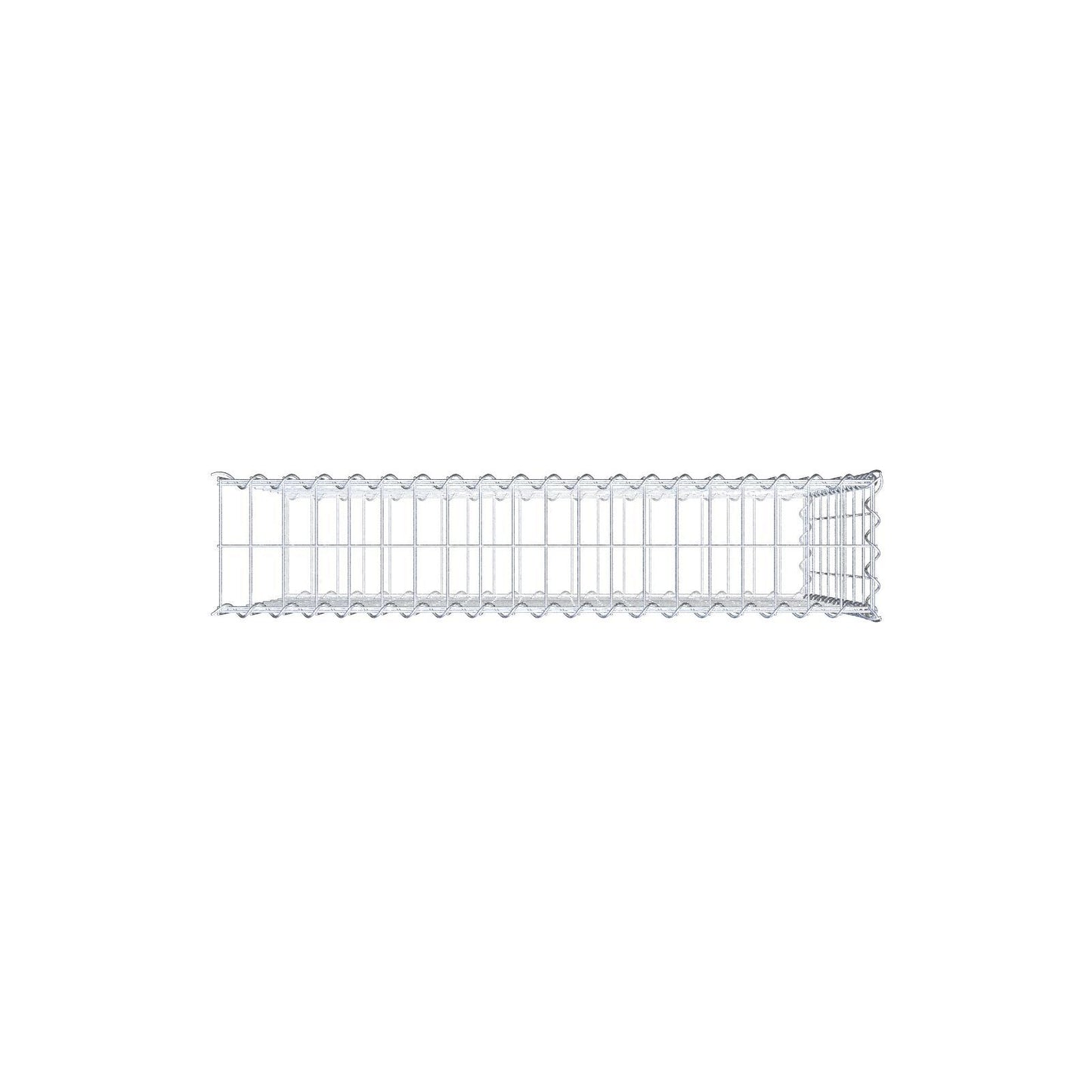 Add-on schanskorf type 2 100 cm x 80 cm x 20 cm (L x H x D), maaswijdte 5 cm x 10 cm, spiraalvormig