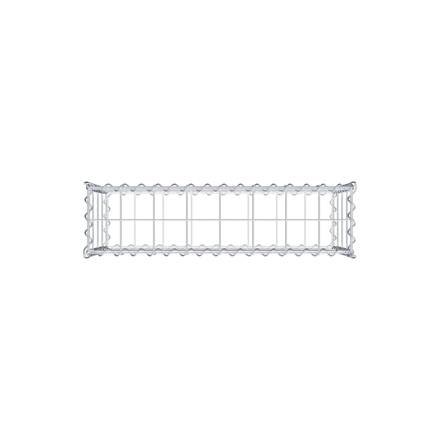 Gabione 80 cm x 40 cm x 20 cm (L x H x T), Maschenweite 10 cm x 10 cm, Spirale