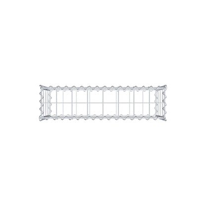 Gabione 80 cm x 40 cm x 20 cm (L x H x T), Maschenweite 10 cm x 10 cm, Spirale