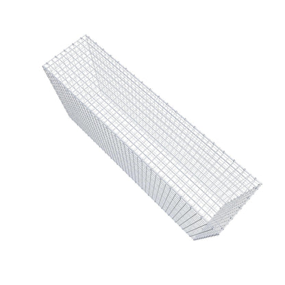 Gabbione 200 cm x 100 cm x 50 cm (L x H x P), maglia 5 x 5 cm, anello a spirale