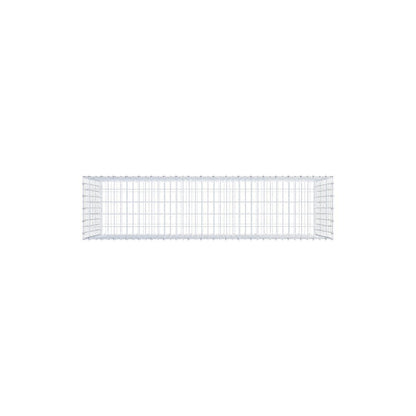 Gabion 200 cm x 100 cm x 50 cm (L x H x P), mailles 5 x 10 cm, anneau en spirale
