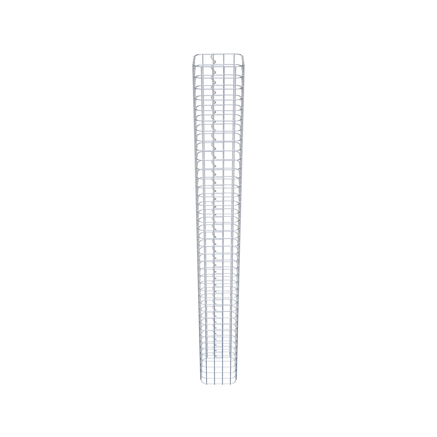 Columna rectangular de gaviones galvanizados en caliente, 22 cm x 22 cm, 200 cm de altura, MW 5 cm x 5 cm