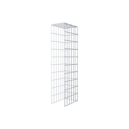 Gavión complementario de tipo 4 100 cm x 30 cm x 20 cm (L x A x P), malla 5 cm x 10 cm, anillo en C