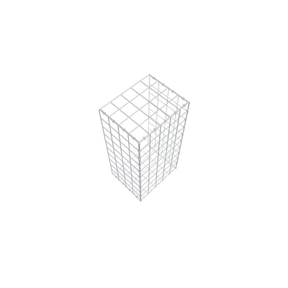 Type 2 oplegkorf 100 cm x 40 cm x 50 cm (L x H x D), maaswijdte 10 cm x 10 cm, C-ring