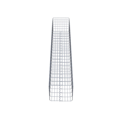 Gabionensäule eckig 42 cm x 42 cm, 230 cm Höhe, MW 5 cm x 10 cm