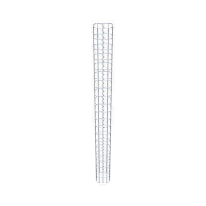 Colonna rettangolare in gabbione zincato a caldo, 17 cm x 17 cm, 200 cm di altezza, MW 5 cm x 10 cm