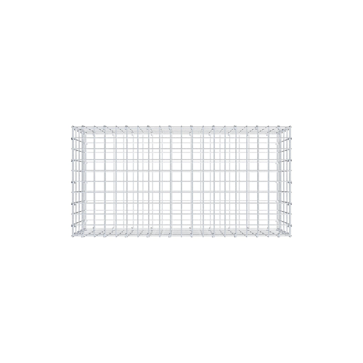 Gabion 100 cm x 40 cm x 50 cm (L x H x D), maskestørrelse 5 cm x 10 cm, C-ring