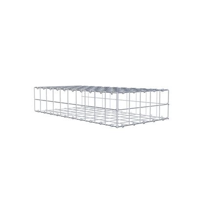 Type 2 oplegkorf 100 cm x 20 cm x 50 cm (L x H x D), maaswijdte 10 cm x 10 cm, C-ring