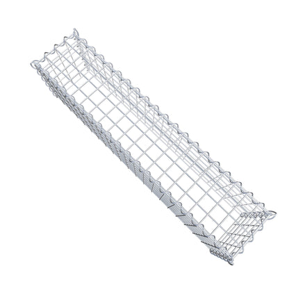 Anbaugabione Typ 3 100 cm x 30 cm x 20 cm (L x H x T), Maschenweite 5 cm x 5 cm, Spirale